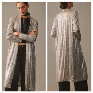 Anthropologie X Mare Mare Sequin Duster EUC